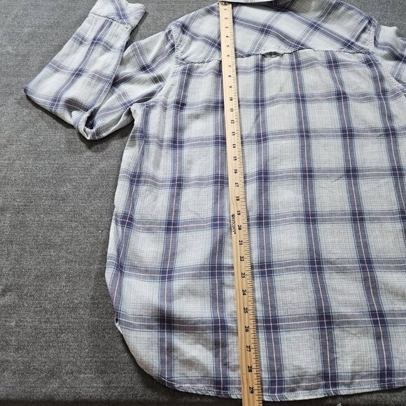 Roots Shirt Womens L Plaid Buttons Cotton LS Campus Gorpcore Western Boho - Picture 9 of 16